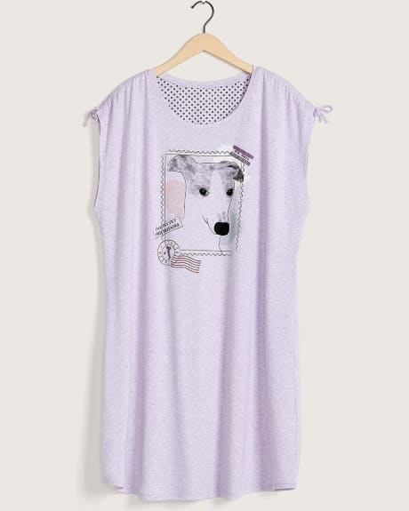 Sleepshirt with Drawstrings at Shoulders - tiVOGLIO