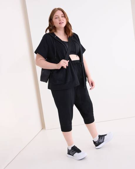 French Terry Short-Sleeve Full Zip Jacket - Active Zone
