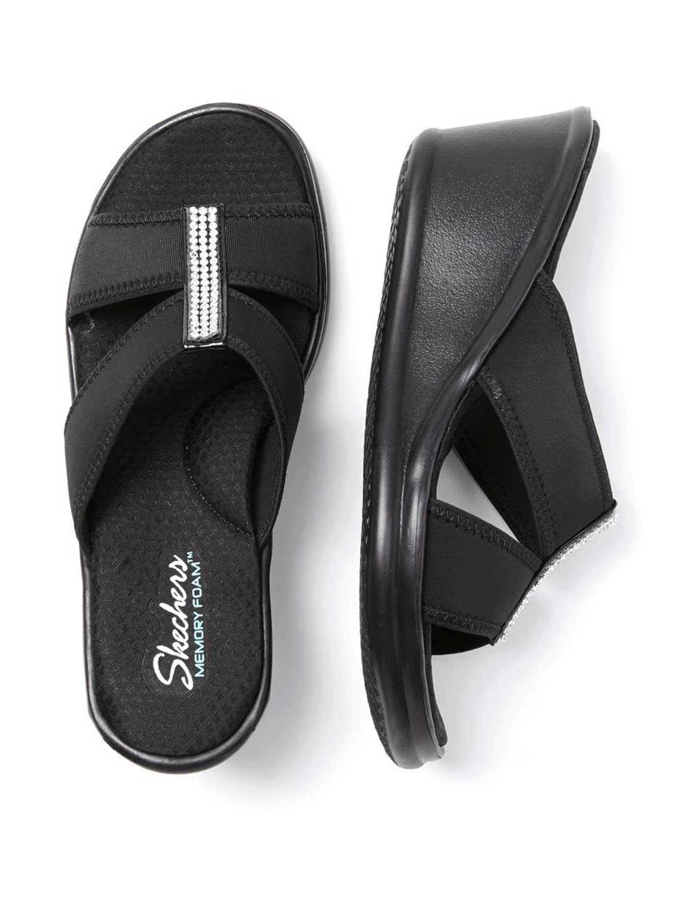 skechers tongs compensées