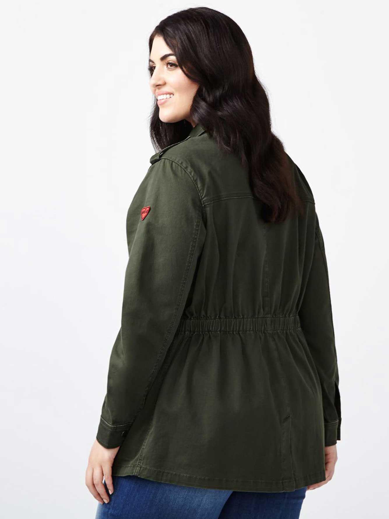 MELISSA McCARTHY Military Jacket with Patches Penningtons