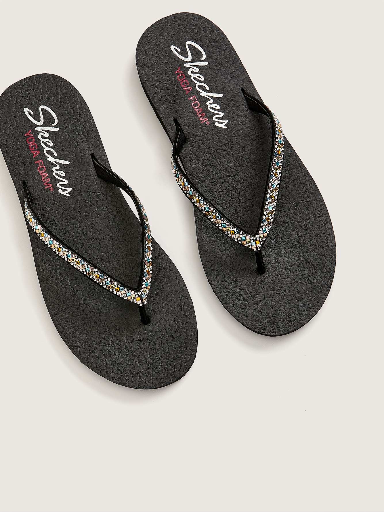 Cali Meditation FlipFlop Sandals With Rhinestones Skechers Penningtons