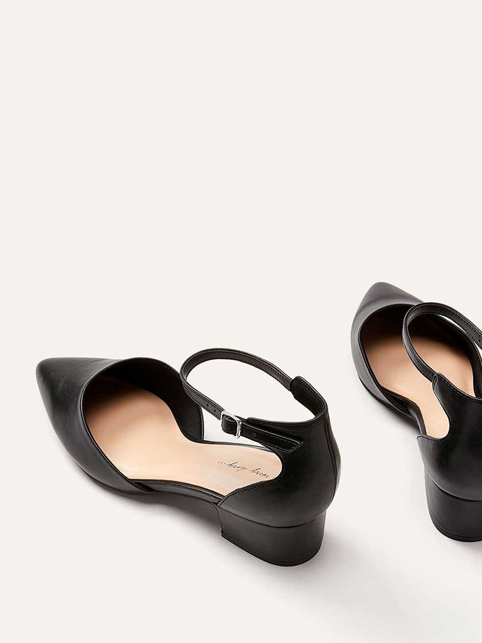 single strap heels wide