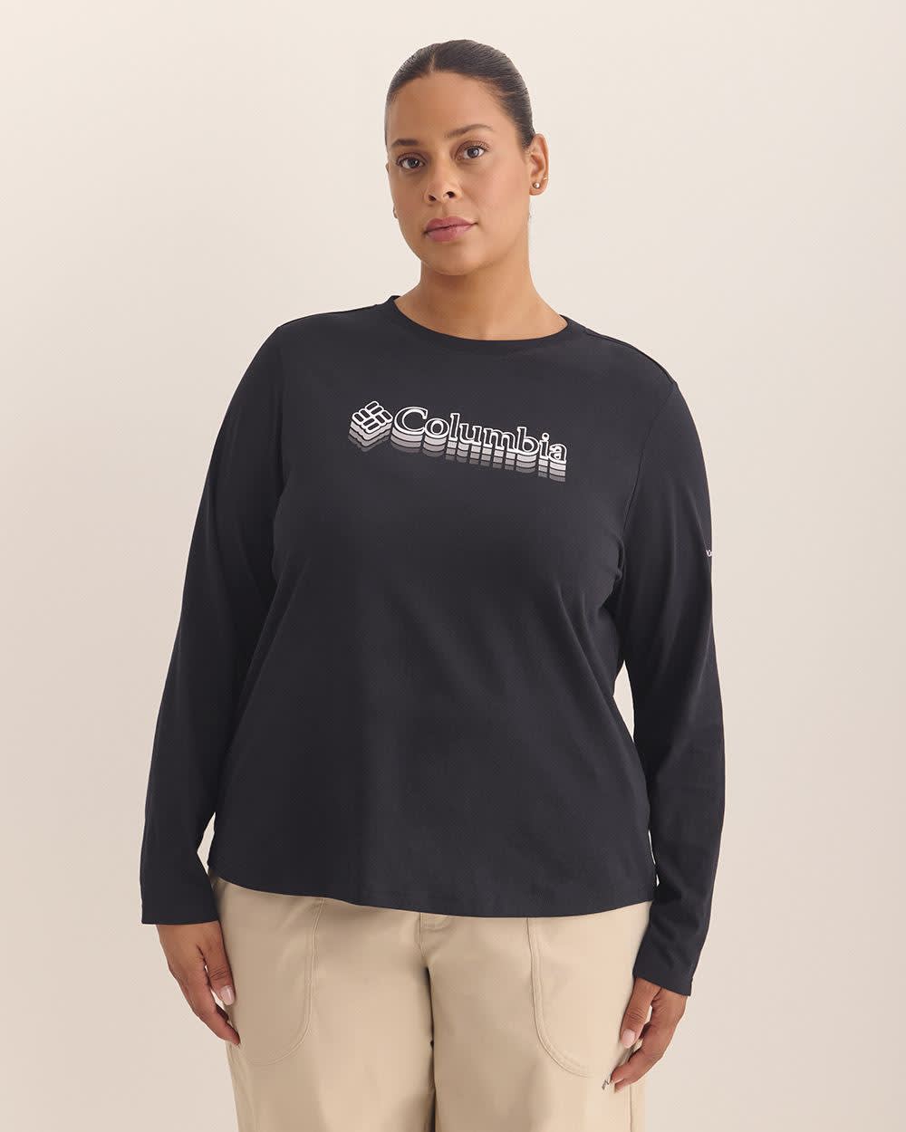 Rolling Bend Graphic Long-Sleeve Crewneck Top - Columbia