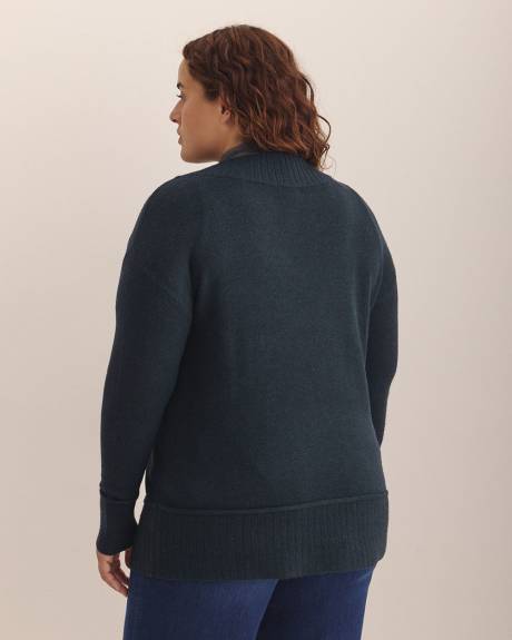 V-Neck Tunic Sweater