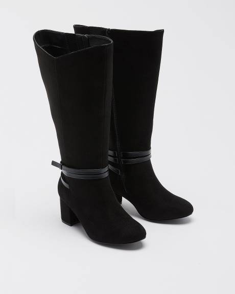 Extra Wide Width, Tall Boot with Wrap-Around Strap