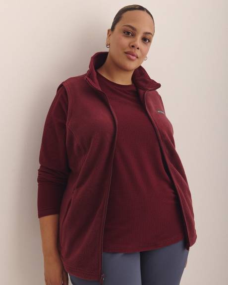 Brea Falls Grid Long-Sleeve Crew Top - Columbia