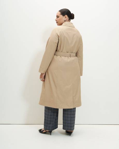 Lightweight Trench Coat with Belt - Addition Elle