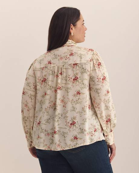 Feminine Scarf Blouse - Addition Elle