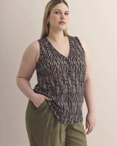 Camisole à encolure Henley - Essentiels PENN.