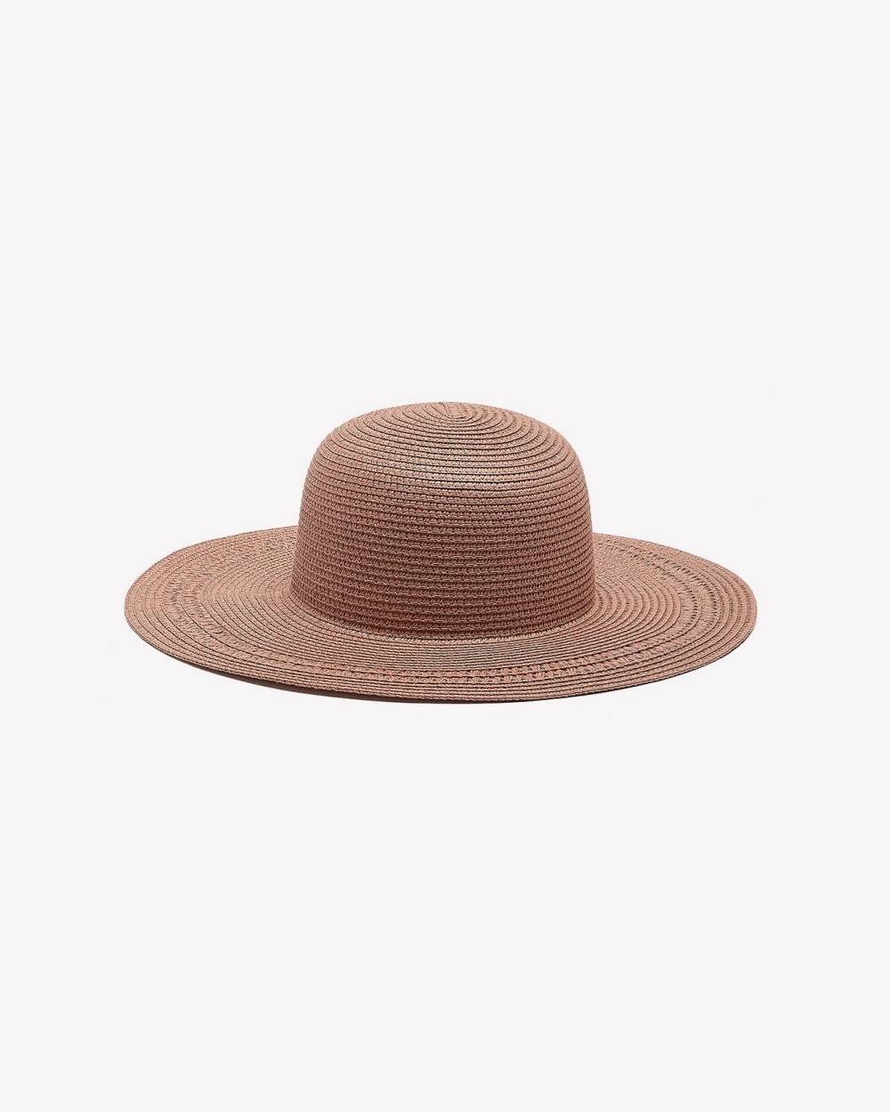Pink Wide-Rim Straw Hat