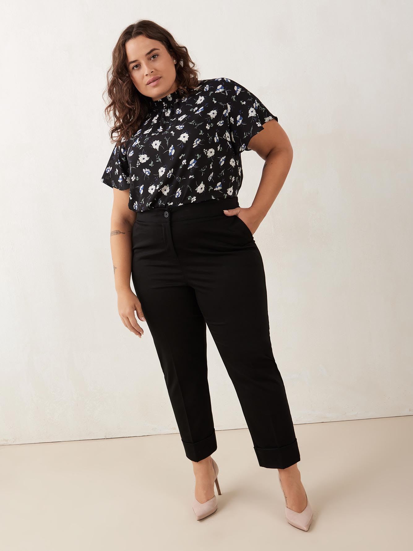 Straight Ankle Leg Pant with Cuffs Penningtons