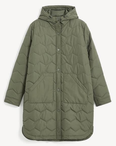 Responsible, Quilted Hooded Jacket - Addition Elle