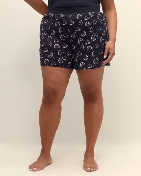 Ensemble de pyjama t-shirt et boxer bleu marine - ti Voglio