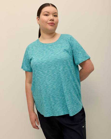 Ribbed Short-Sleeve Tee - Active Zone