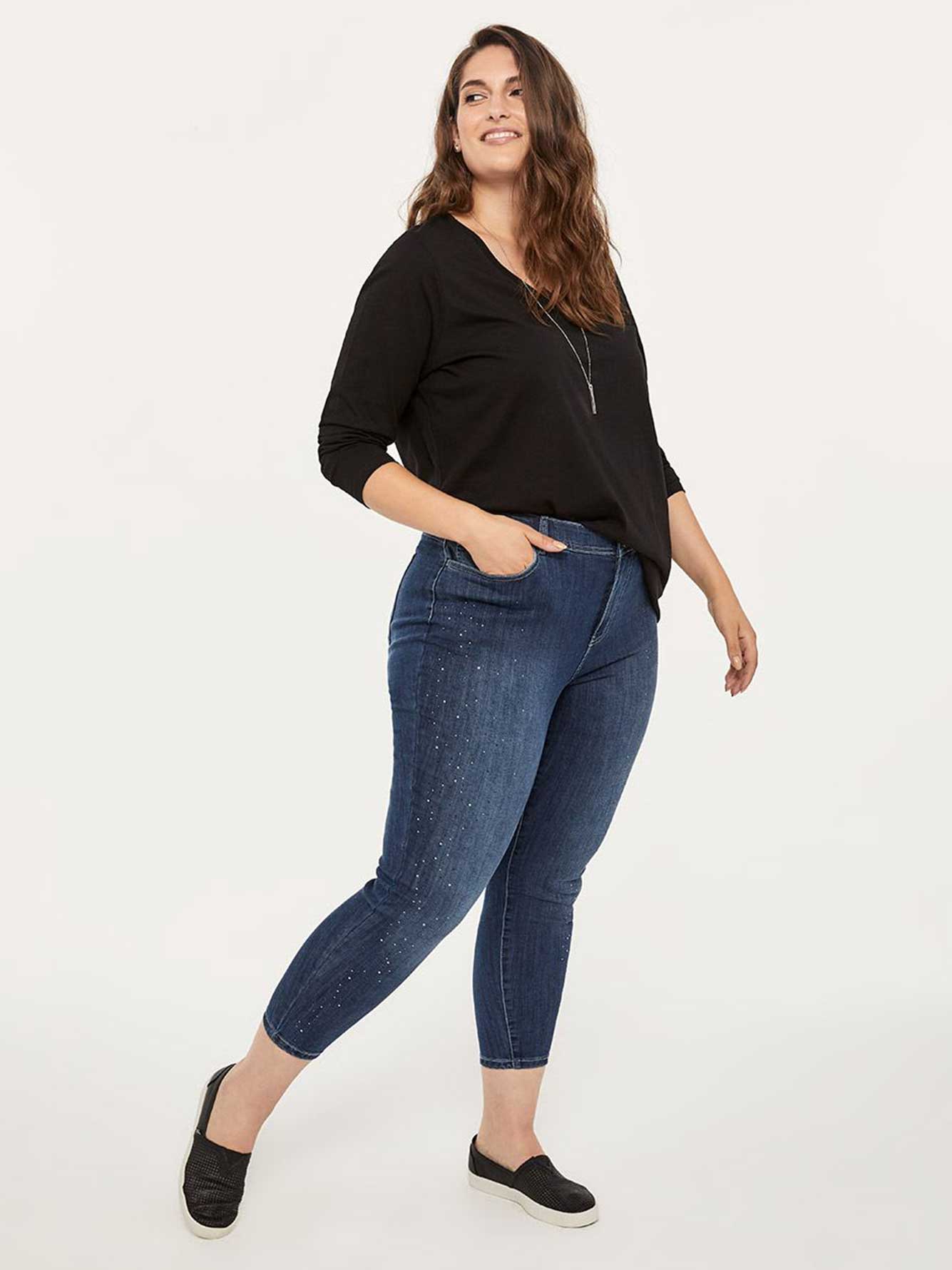 Skinny Leg Cropped Jeans - Just $7