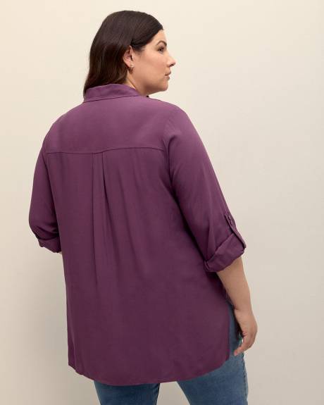 Responsible, Challis Buttoned-Down Tunic Blouse