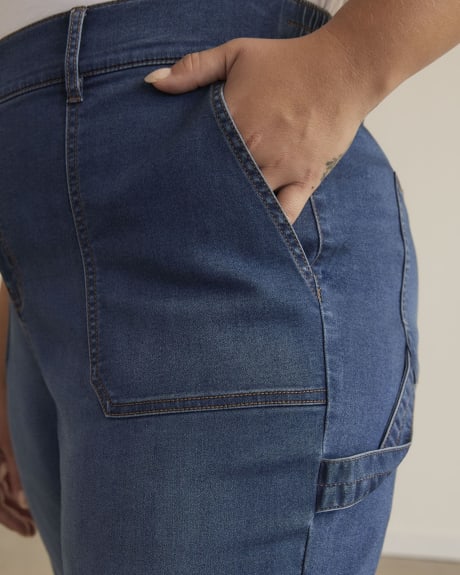 Medium Wash Knit-Like Denim Jogger, 1948 Fit - d/C JEANS