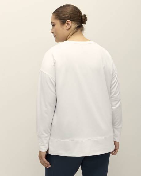 Haut tunique à col rond en tricot français - Active Zone