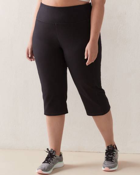 Buy VOGUEMAX Women's Capri Leggings Plus Size Stretch and Comfy