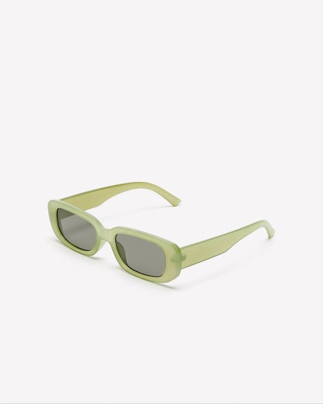 Square Frame Plastic Sunglasses