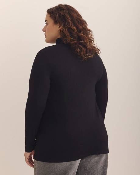 Haut à col roulé et manches longues, tissu responsable - Essentiels PENN.