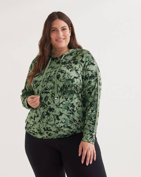 Shark-Bite Hoodie with Mesh Insert - Active Zone