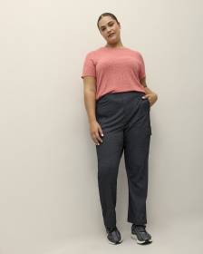 Pantalon cargo urbain chiné à jambe droite - Active Zone