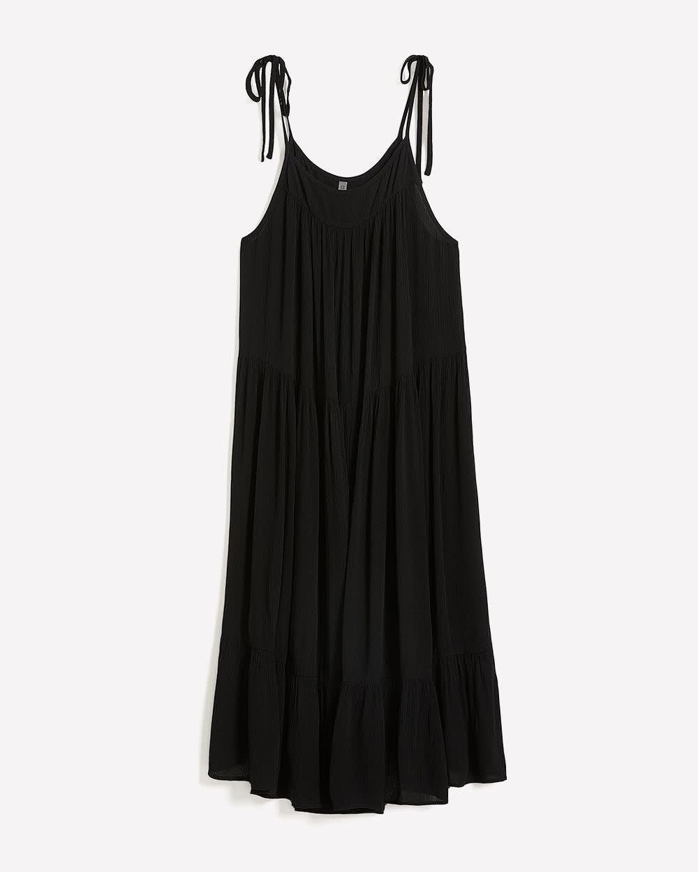 Long Crinkle Swim Cover-Up Dress Long Crinkle Swim Cover-Up Dress