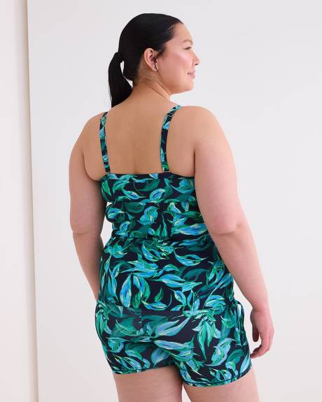 Printed Tankini with Adjustable Sides - Active Zone