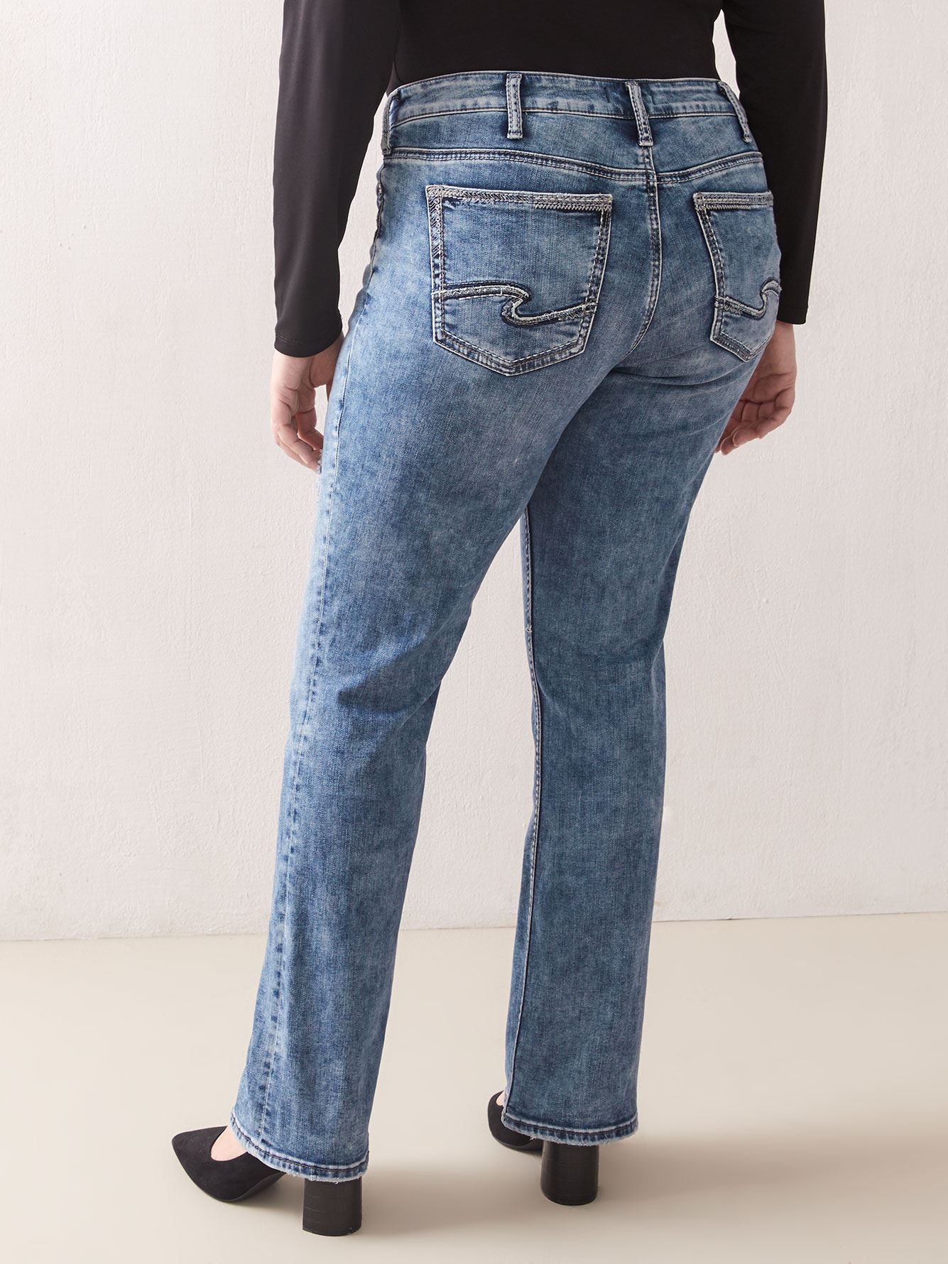 silver jeans