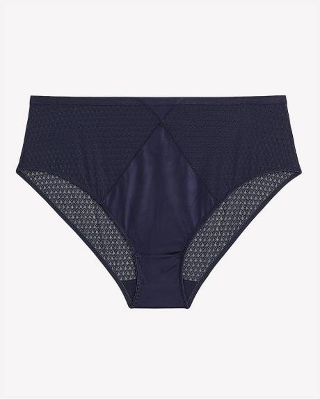 High-Cut Lace and Microfibre Brief - Déesse Collection