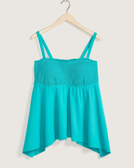 Tankini Top With Smocking Details - In Every Story