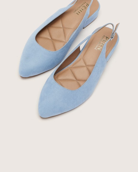 Extra Wide Width, Pointed Slingback Shoe