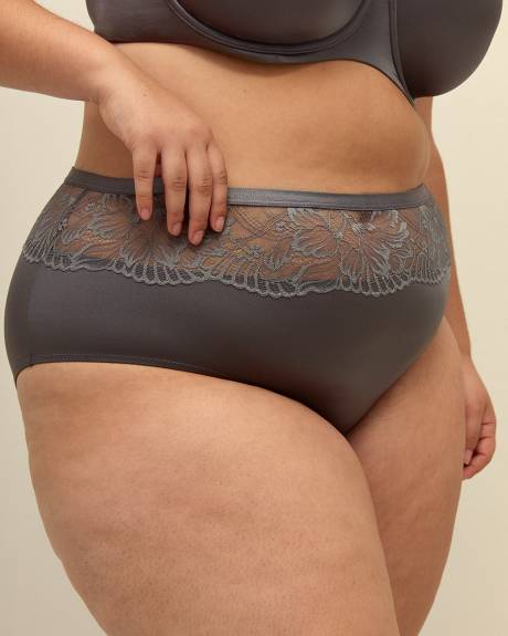 Microfibre Full Brief with Lace Band - ti Voglio