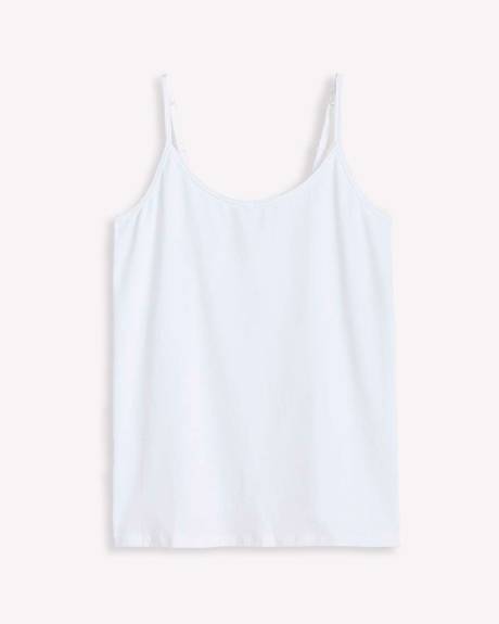Solid Fitted Cami With Adjustable Straps - PENN. Essentials