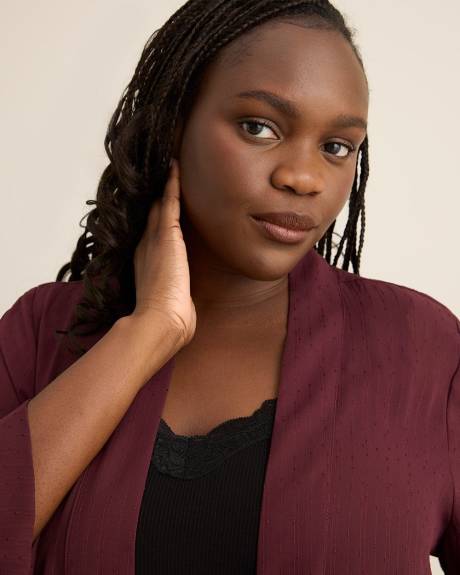 Open Overpiece with 3/4 Sleeves