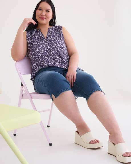 Sleeveless Challis Tunic