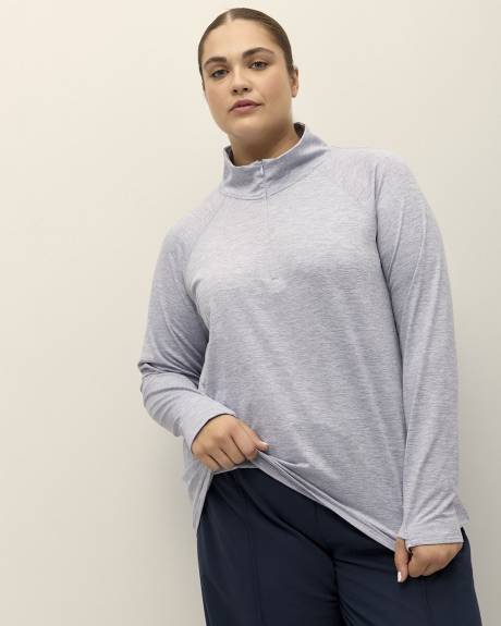 Half-Zip Mock-Neck Pull-Over - Active Zone
