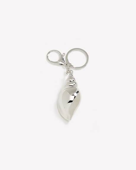 Silver Seashell Keychain