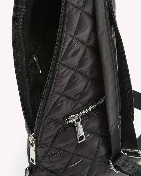 Black Quilted Back Pack - Active Zone