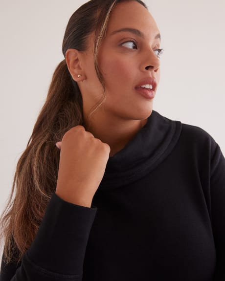 Cowl-Neck Pullover Top - Active Zone