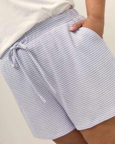 Ribbed Knit Sleep Boxer Short - ti Voglio