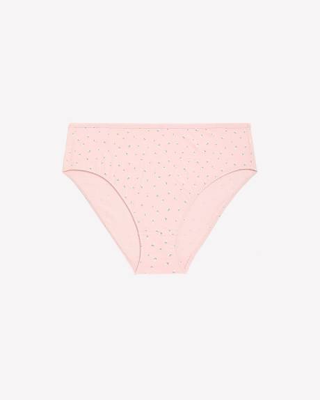 Culotte échancrée en coton à petites fleurs - ti Voglio