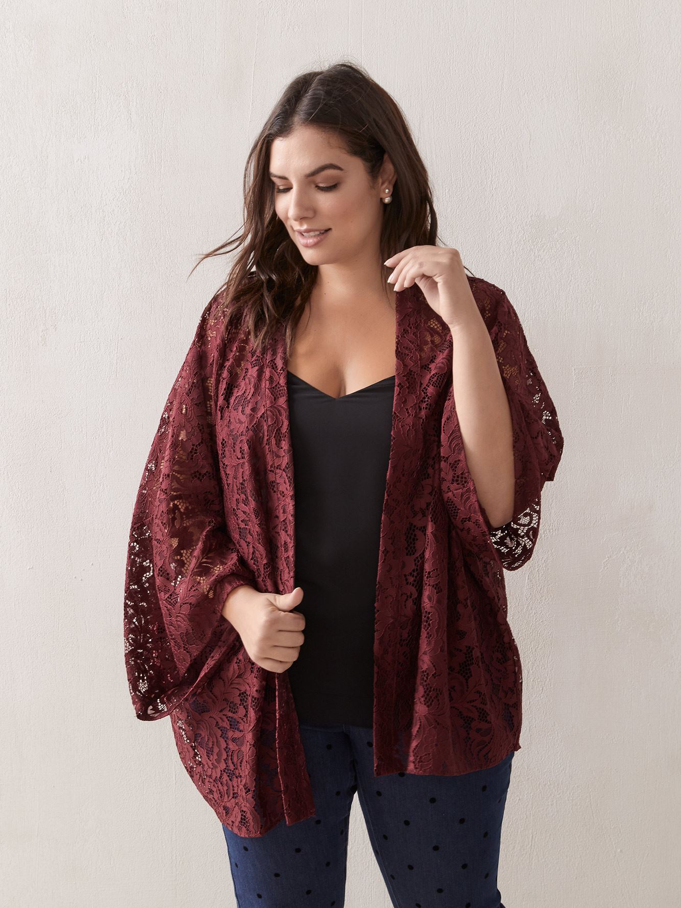 Lace CoverUp Kimono In Every Story Penningtons