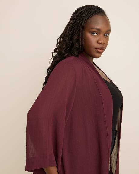 Open Overpiece with 3/4 Sleeves