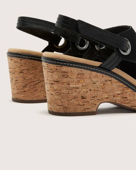 Sandale compensée Giselle Sea, pied large - Clarks