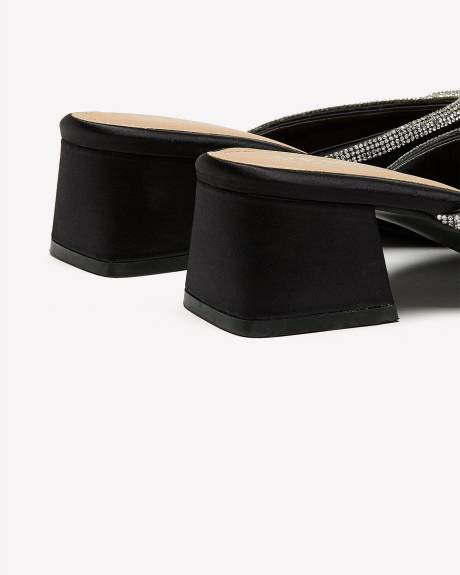 Extra Wide Width, Pointy Faux-Satin Shoes