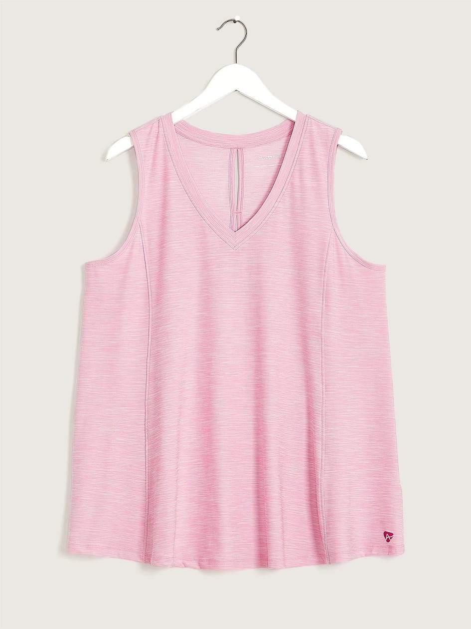 Sports Swing Tank Top with Keyhole Detail - Active Zone