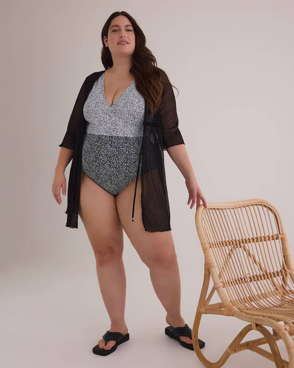 Plus size see hotsell through cover up