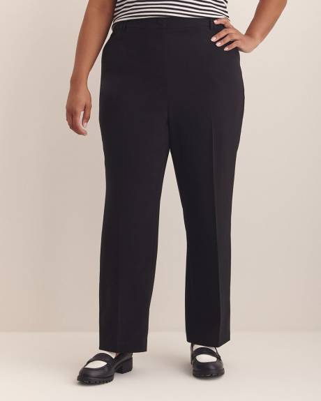 Pantalon de ville noir à jambe droite